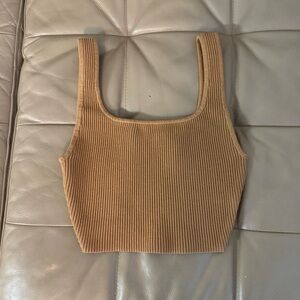 Aritzia Babaton Sculpt Knit Squareneck Tank